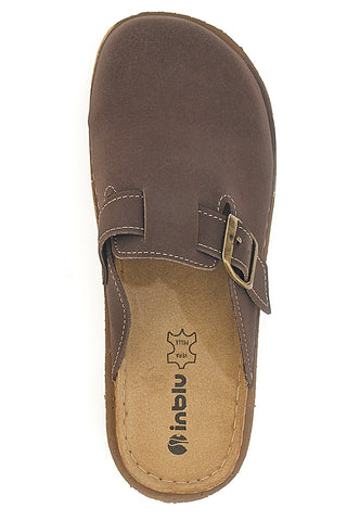 Ciabatte Marroni con Sottosuola in Pelle INBLU 24 ED