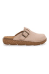 Beige geschlossene Hausschuhe mit verstellbarer Schnalle Inblu 24EDA