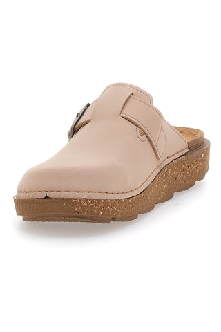 Beige geschlossene Hausschuhe mit verstellbarer Schnalle Inblu 24EDA