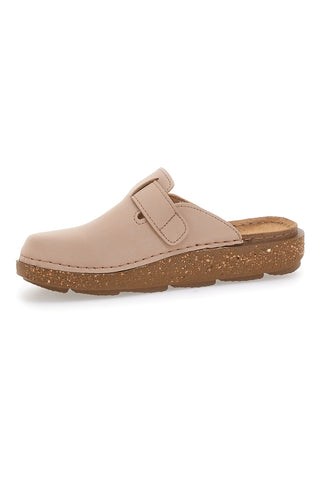 Beige geschlossene Hausschuhe mit verstellbarer Schnalle Inblu 24EDA