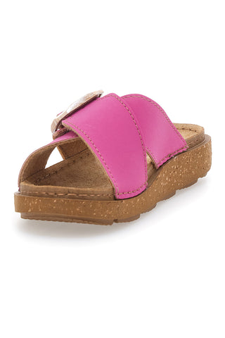 Ciabatte Fuxia Con Fasce Incrociate e Fibbia Regolabile INBLU 15 ED