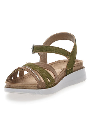 Sandali verdi con cinturino comfort Inblu 48 CN