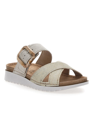 Ciabatte incrociate beige Inblu 46CN