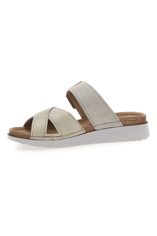 Ciabatte incrociate beige Inblu 46CN