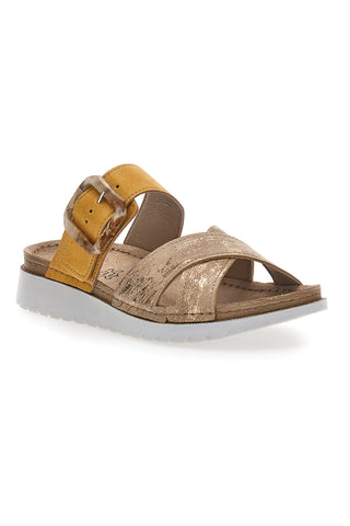 Beige Sandalen mit Inblu 46 CN Komfortschnalle