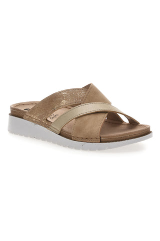 Ciabatte Sabbia con Sottopiede in Pelle INBLU 45 CN