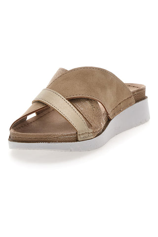Ciabatte Sabbia con Sottopiede in Pelle INBLU 45 CN