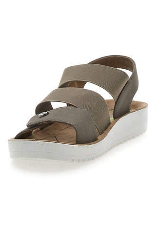 Sandali con Elastico Taupe Eco Bio J526201