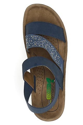 Sandali con Elastico Jeans Eco Bio J532404