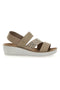 Sandali con Elastico Beige Eco Bio J532404