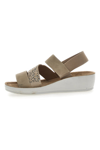 Sandali con Elastico Beige Eco Bio J532404