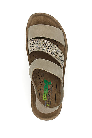 Sandali con Elastico Beige Eco Bio J532404