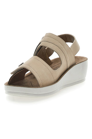 Taupe Eco Bio Slingback-Riemensandalen J532414