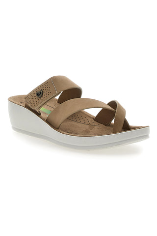 Ciabatte con Infradito Taupe Eco Bio J532334