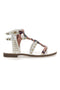 Sandali Bianchi Con Borchie e Foulard Me & Me 660