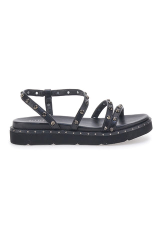 Sandali Neri con Flatform e Borchie ME & ME 670