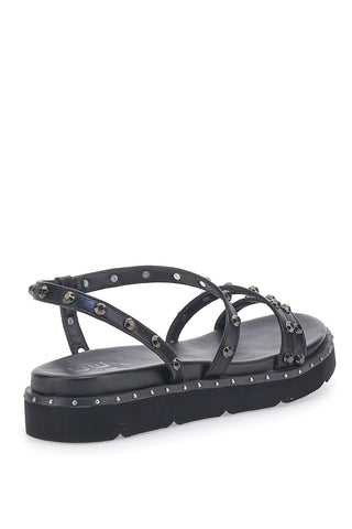 Sandali Neri con Flatform e Borchie ME & ME 670