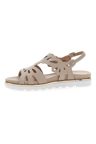 Sandali Beige con Intagli Decorativi Marcella Burani K11040
