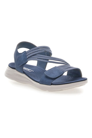 Sandali Denin con Doppia Fascia e Elastico Effetto Corda FIRST ACTIVE 2