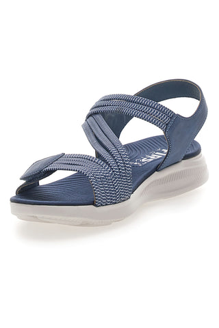 Sandali Denin con Doppia Fascia e Elastico Effetto Corda FIRST ACTIVE 2