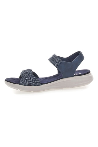 Sandali Navy con Velcro e Fascia Elastica Intrecciata FIRST ACTIVE 3