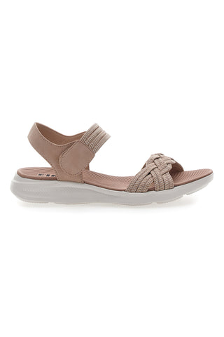 Sandali Nude con Velcro e Fascia Elastica Intrecciata FIRST ACTIVE 3