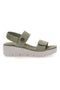 Sandali Khaki con Bande Elastiche e Platform FIRST ACTIVE 4