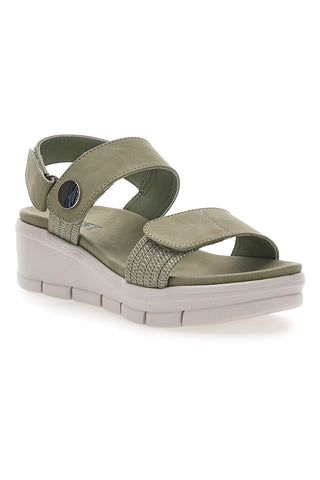 Sandali Khaki con Bande Elastiche e Platform FIRST ACTIVE 4