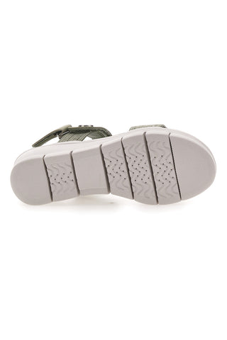 Sandali Khaki con Bande Elastiche e Platform FIRST ACTIVE 4