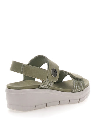 Sandali Khaki con Bande Elastiche e Platform FIRST ACTIVE 4