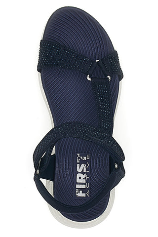 Sandali Navy con Tomaia Elastica Effetto Corda THE FIRST ACTIVE 6