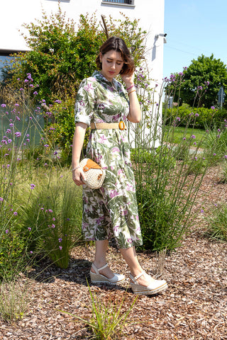 Weiße Espadrilles-Sandalen mit Keilabsatz und Schnalle Pittarello Sun 322290