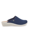 Ciabatte blu con sottopiede in pelle Fly Flot T4368FE