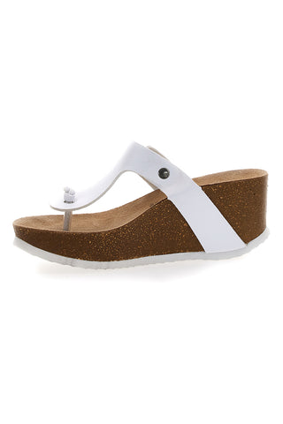 Superga S11O923 Weiße Keil-Flip-Flops