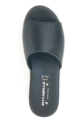 Schwarze Hausschuhe aus echtem Leder PITTARELLO LOVE 3000101