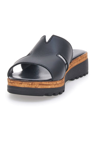 Schwarzer Sabot mit Obermaterial aus Leder PITTARELLO LOVE 32817011