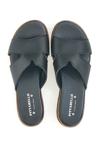 Schwarzer Sabot mit Obermaterial aus Leder PITTARELLO LOVE 32817011