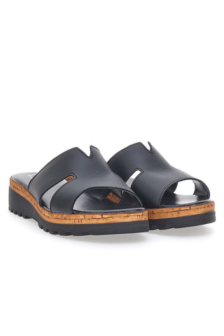 Schwarzer Sabot mit Obermaterial aus Leder PITTARELLO LOVE 32817011