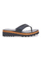 Schwarze Flip-Flop-Hausschuhe, hergestellt in Italien, mit Obermaterial aus Leder PITTARELLO 66470811