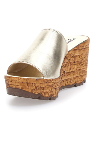 Ciabatte Oro Con Zeppa Effetto Sughero PITTARELLO 27623002