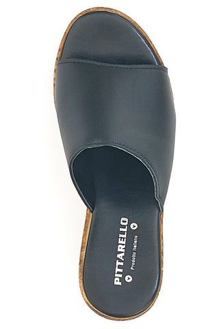 Ciabatte Nere Con Zeppa Effetto Sughero PITTARELLO 27623002