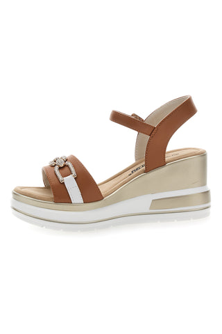 Braune Keilsandalen Energy E425