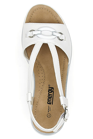 WEISSE PLATEAU-SANDALEN ENERGY E477