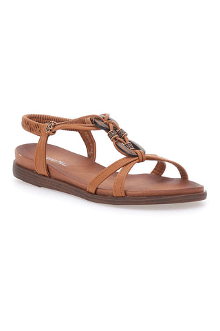 Kamelsandalen mit Zöpfen und elastischer Rückseite QUANNA MEL 56039