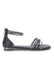 Elegante schwarze Sandalen mit Schmuckriemen CAFÉ COST W6