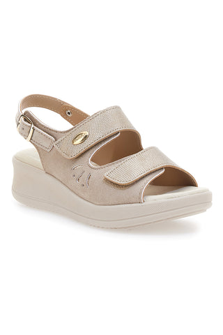 Sandali Beige Con Cinturino Slingback Mio Tempo 542292
