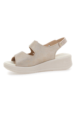 Sandali Beige Con Cinturino Slingback Mio Tempo 542292