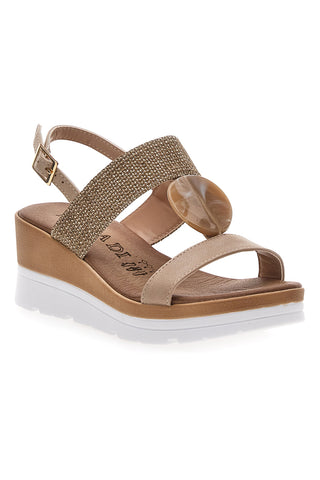 BEIGE SANDALEN MIT RIEMEN 6 PLOCADI 11075116