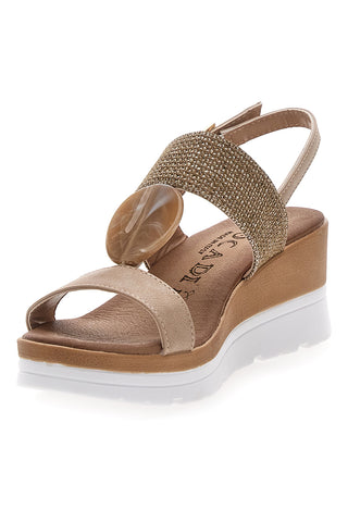 BEIGE SANDALEN MIT RIEMEN 6 PLOCADI 11075116