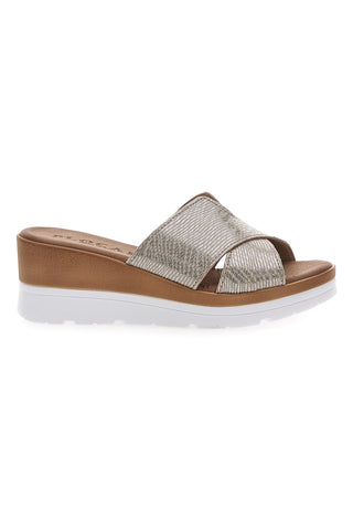 Beige Keilpantoffeln PLOCADI 11072411